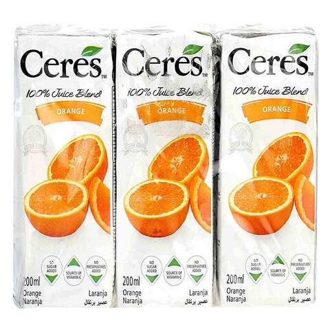 Ceres Orange Juice Blend 200ml Pack of 6