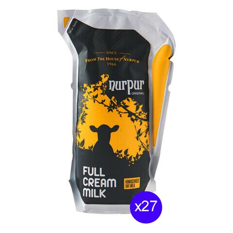 Nurpur Original Full Cream UHT Milk 250 ml (Pack of 27)