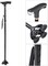 Folding Cane with Led Light, Adjustable Walking Stick for Men &amp; Women, Elderly stick with Cushion, T Handle &amp; Pivoting Quad Base (Assorted colors)