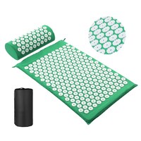 Generic-Acupressure Mat Head Neck Back Pain Relief Foot Massage Cushion Pillow Yoga Spike Mat Acupuncture pad Needle Massager