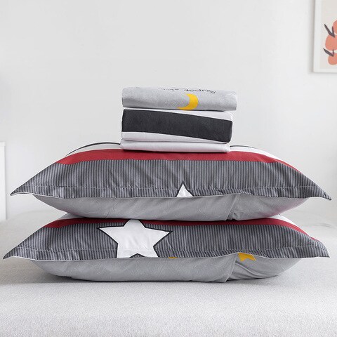 Red striped pillow store cases