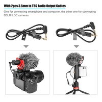 BOYA-BY-MM1+ Professional Video Audio Recording Microphone On-Camera Mic Super Cardioid Pickup Pattern Condenser Microhones for Smartphone DSLR DV Live Streaming Interviewing