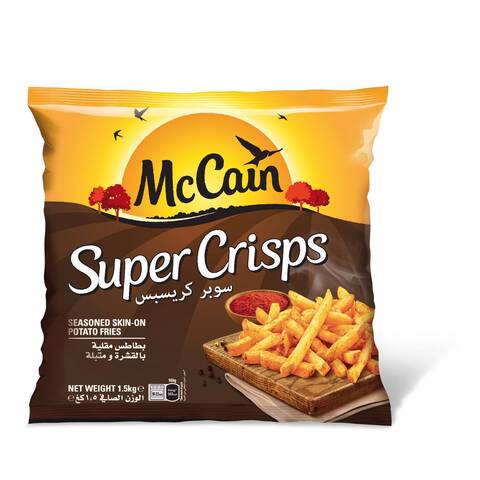 McCain Super Crisps Seasoned Potato Fries 1.5kg