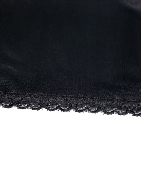 Short Soft inner Skirt with Elasticised Waistband Small Lace Women Black L