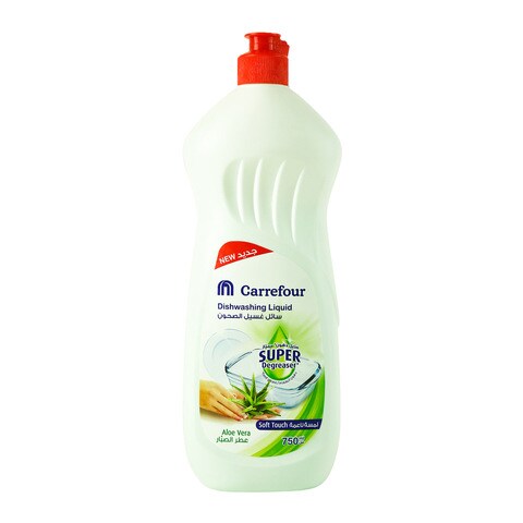 Carrefour dishwashing liquid aloe vera 750 ml
