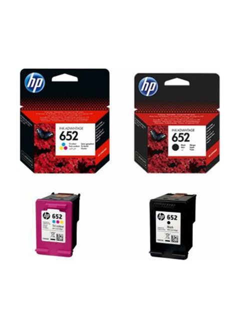 hp HP 652 Pack of 2- 1 Black And 1 Tricolor Ink Cartridge Set