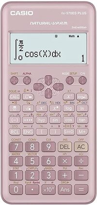 Casio Standard Scientific Calculators Non Programmable 10 + 2 digits 417 Functions Pink Color FX-570ESPLUS2PKWDT