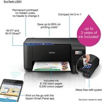 Epson EcoTank 3-In-1 Wi-Fi Printer L3251 Black