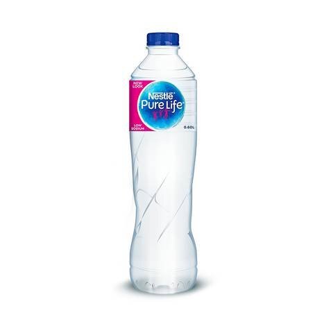 Nestle Pure Life Bottled Drinking Water - 600 ml - Pack of 20