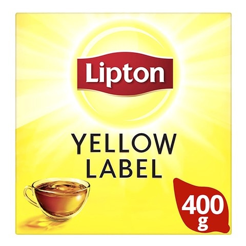 Lipton Yellow Label  Black Tea With Sun Dried Tea Leaves Loose For A Rich Natural Taste 400g