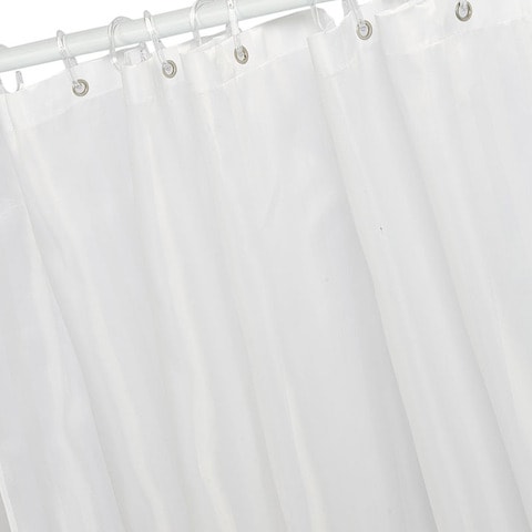Home Pro Polyester Shower Curtain White 180x180cm