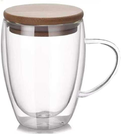 Thermal coffee store cup with handle