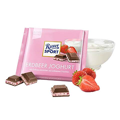 Ritter Sport Strawberry Yogurt Chocolate 100g