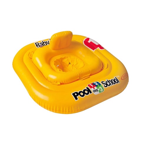 Intex Deluxe Inflatable Pool School Step1 Baby Float Yellow 79x79cm