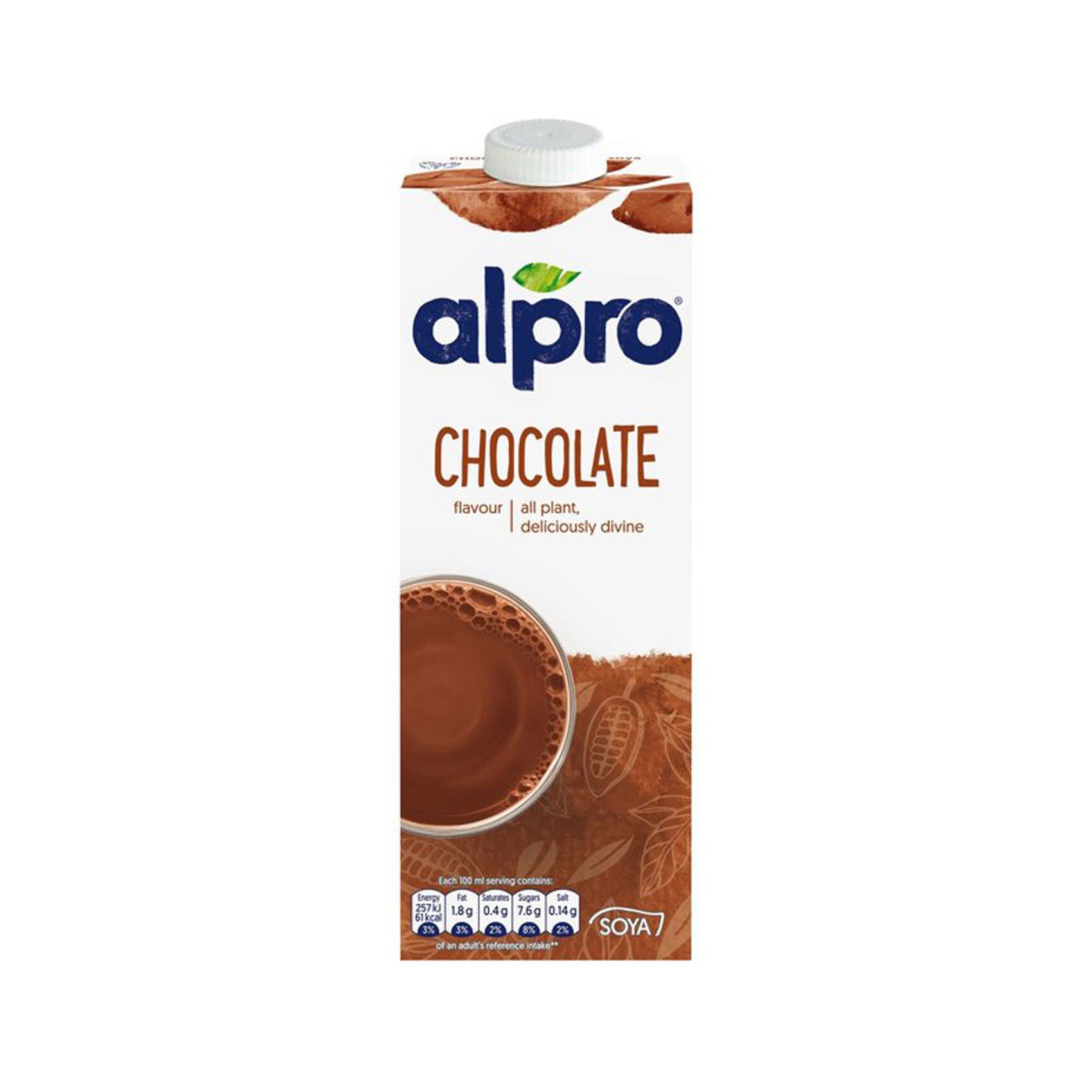 Buy Alpro Soya Milk Chocolate 1l