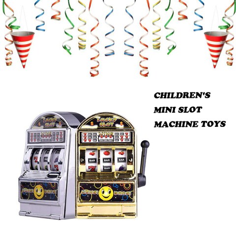 Ametoys-Mini Lucky Slot Machine Metal Anti-stress Toy Christmas Gift Gold