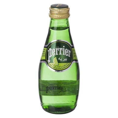 Perrier Natural Lime Flavoured Sparkling Water 200ml Pack of 6