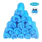 اشتري Decdeal - 100 Pack(50 Pairs) Disposable Shoe Covers Hygienic Boot Covers Waterproof Slip Resistant Shoe Covers for Construction Workplace Indoor Floor Protection في الامارات