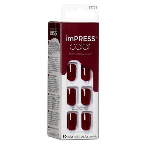 Kiss Impress Colour Press-On Manicure False Nails KIMC014C I&#39;m Not A Cinna 