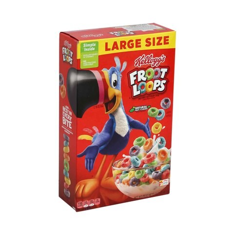 Kellogg&rsquo;s Froot Loops Sweetened Multi-Grain Cereal Fruit Flavour 417g