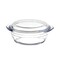 ALISSA 1000ml Glass Bowl with Lid Glass Container Fruit Salad Bowl Dining Table Food Storage Bowl