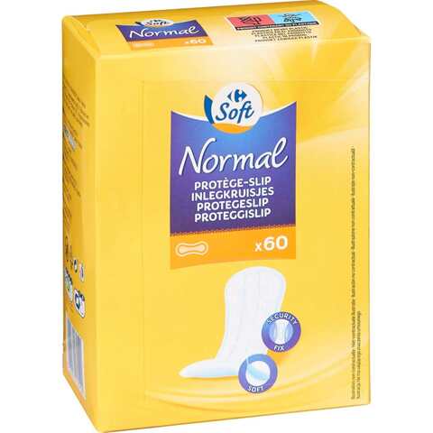Carrefour Soft Normal Panty Liner White 60 count