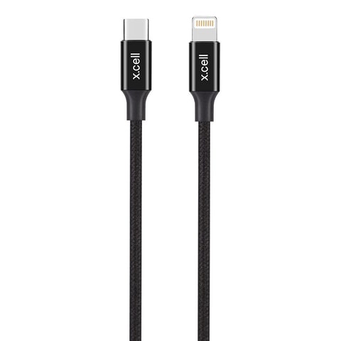 X.Cell Lightning To Type-C Braided Cable 211LC Black