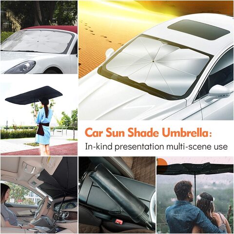 Buy Car Windshield Sun Shade Umbrella , Heat insulation protection for  Vehicle Front Window，compatible for standard cars Online - Shop Automotive  on Carrefour UAE