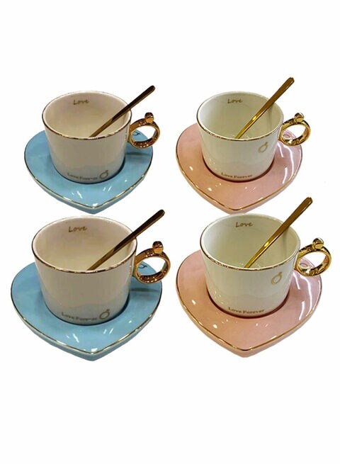 East Lady 12-Piece Coffee Cup Set Multicolour