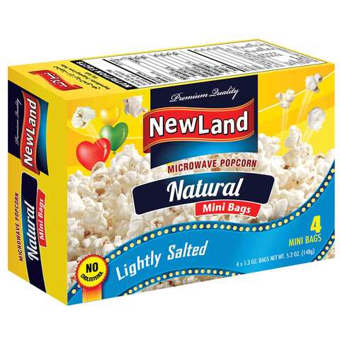 Buy Newland Popcorn Microwave Light Salted 148 Gram Online Shop