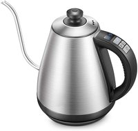 Wtrtr Electric Gooseneck Kettle With Variable Temperature Control Pour Over Coffee Kettle And Tea Kettle, 1000W Quick Boiling Water Kettle