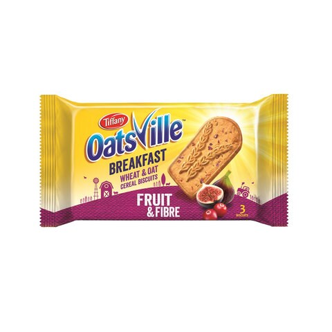 Tiffany Oatsville Wheat and Oat Cereal Biscuits with Fruit and Fibre 50g