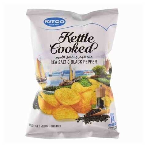 Kitco Kettle Cooked Chips Sea Salt And Black Pepper Flavor 40 Gram
