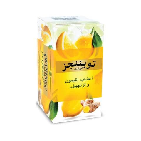 Twinings of london lemon &amp; ginger herbal tea 1.5 g x 20 Bags