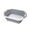 decdeal-Multifunctional folding cutting board travel portable bowl drain basket sink folding cup sink folding ice bucket gray