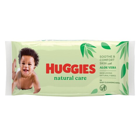Huggies Natural Care Aloe Vera Baby Wipes 56 Count