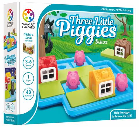 Smartgames, 3 Little Piggies Deluxe A Preschool Puzzle Game &amp; Brain Game For Kids, Cognitive Skill, Building Challenges, Ages 3, 6