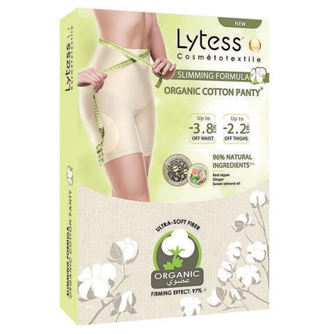 Lytess Slimming Formula Organic Cotton Panty, Beige , L/XL