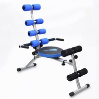 Sky Land Fitness Abdominal Trainer, Abs Multi-Function Adjustable Workout Bench With Twister-Em-1867, Gray