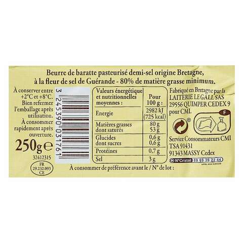 Reflets de France Baretter Butter 250g