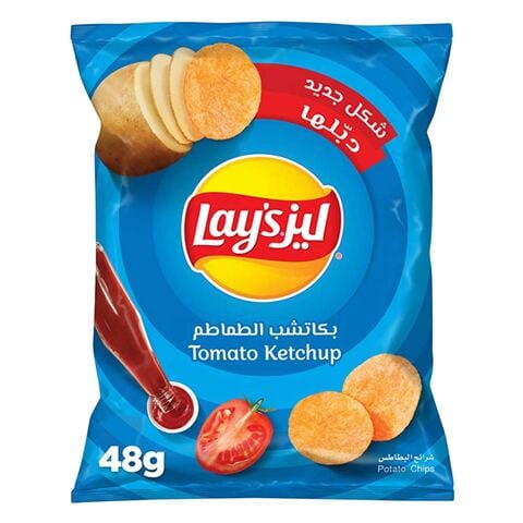 Buy Lay’s  Tomato  Ketchup Potato Chips 48g in Kuwait