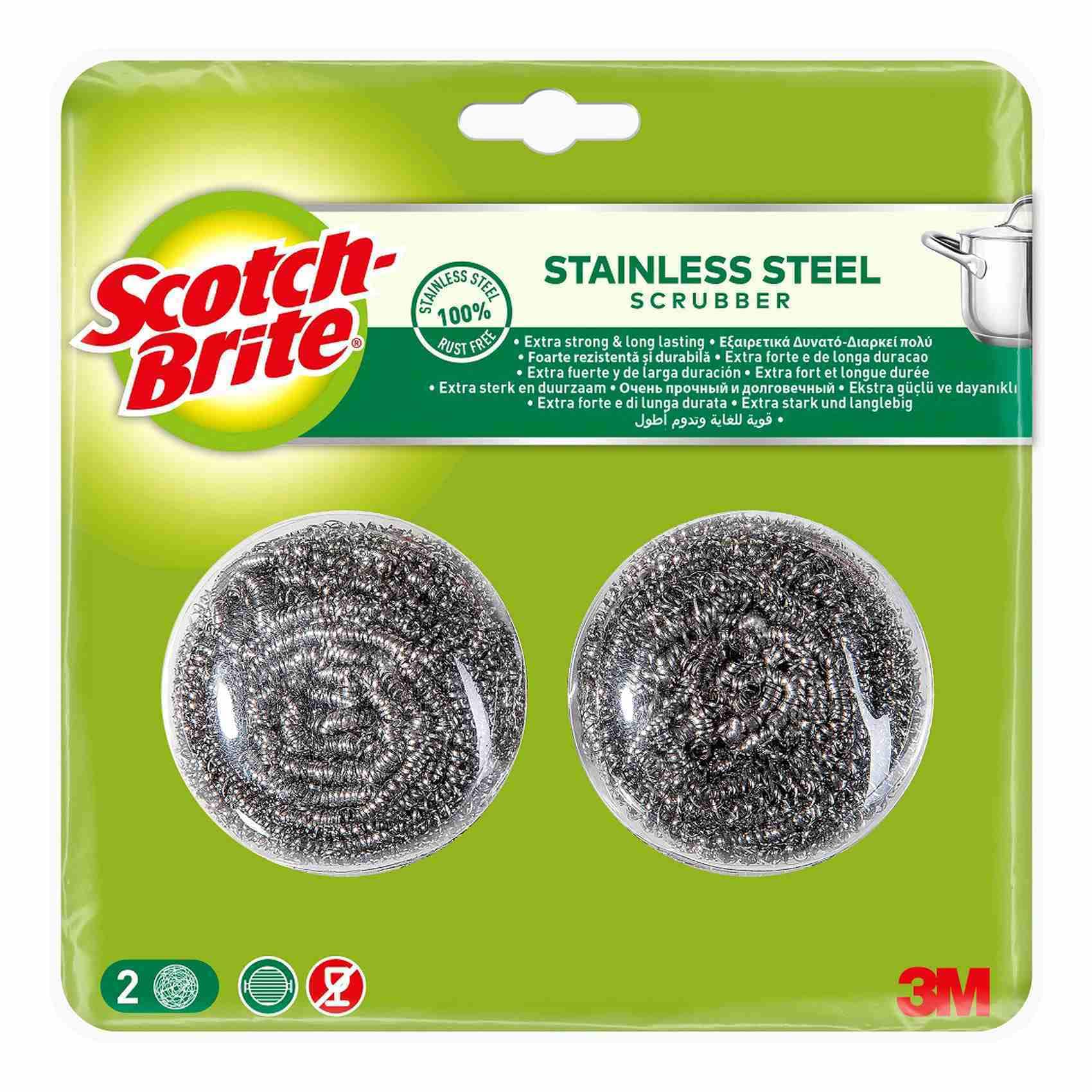 Buy Scotch-Brite Stainless Steel Metal Spiral Scrubber Scouring