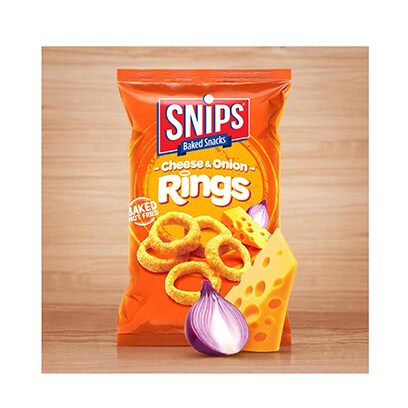 Snips Chips Rings Cheese And Onion 25GR