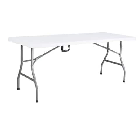 6ft black 2024 folding table