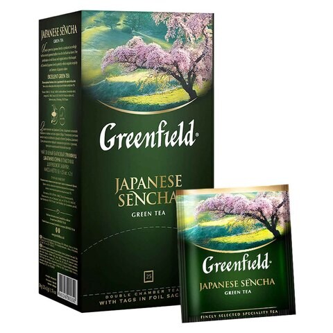 Greenfield Japanese Sencha Green Tea 25 Tea Bags