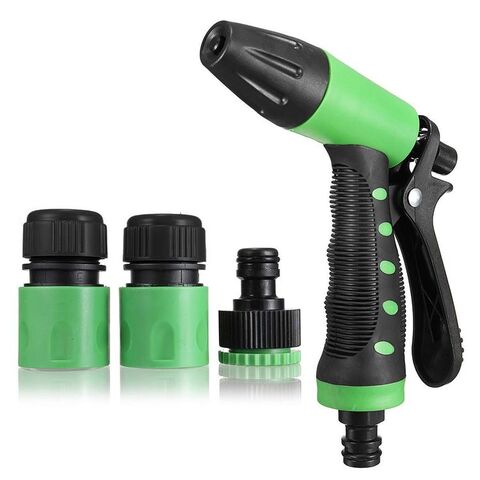 Buy Hose Connector Nozzle Set Water Spray Gun Water Saving Adjustable ...