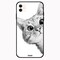 Theodor Apple iPhone 12 6.1 inch Case Cute Cat Flexible Silicone
