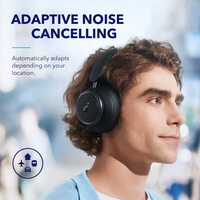 Soundcore by Anker Space Q45 Adaptive Noise Cancelling Headphones, Ultra Long 50H Playtime, App Control, Hi-Res Sound with Details, Bluetooth 5.3, Ideal for Traveling Black