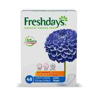 Freshdays Daily Liners Long Sanitary Pads White 48 Liners