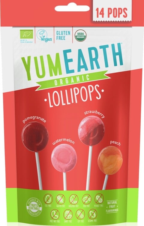 Buy Yumearth Organic Lollipops 85g 14 in Saudi Arabia
